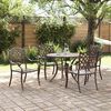 vidaXL Garden Dining Set 5 pcs Bronze 35.4" x 35.4" x 29.5