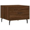 vidaXL Coffee Table Set of 2 Brown Oak Engineered wood, Iron