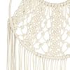 vidaXL Macrame Wall Hanger Cream Cotton 15.7x31.5 in Decorative Inlays