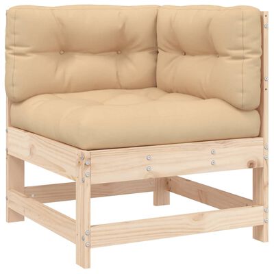 vidaXL 7 Piece Patio Lounge Set with Cushions Solid Wood