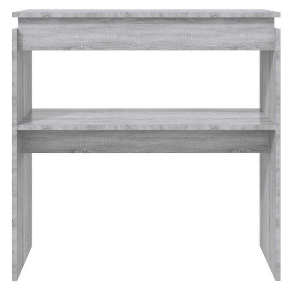vidaXL Console Table Grey Sonoma Engineered Wood 31.5x11.8x31.5 in