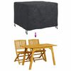 vidaXL Furniture Cover Plain Black 39.37 x 39.37 x 27.56 in 420D