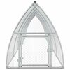 vidaXL Chicken Cage Silver Galvanized Steel Large Durable