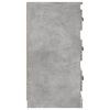 vidaXL Sideboard Concrete Grey Engineered wood 27.6 in x 14.0 in x 26.6 in