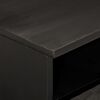 vidaXL Coffee Table Black Solid mango wood, engineered wood, iron Medium