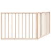 vidaXL Dog Gate Set of 2 Poplar Wood 63 in Foldable Dog Gate
