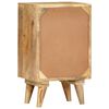 vidaXL Bedside Cabinet Brown Solid Mango Wood Medium Bedside Cabinet