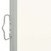 vidaXL Side Awning Cream screen, Grey stand
