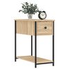 vidaXL Bedside Cabinet Sonoma Oak Engineered wood Compact