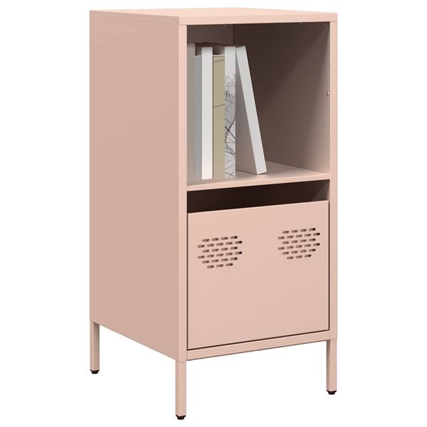 vidaXL Sideboard Pink Cold-rolled Steel Medium Sideboard Rectangular