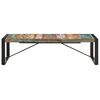 vidaXL Coffee Table Multicolor Solid reclaimed wood, powder-coated steel