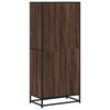 vidaXL Bookcase Brown oak Engineered wood, metal Medium Bookcase