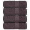 vidaXL Washcloth Set of 4 Anthracite 100% Cotton Small Washcloth