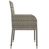 vidaXL Garden Chair Set of 2 Grey