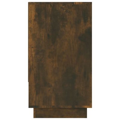 vidaXL Sideboard Smoked Oak 27.6"x16.1"x29.5" Engineered Wood