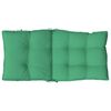vidaXL Lowback Chair Cushion Set of 4 Green Oxford fabric (100% polyester)