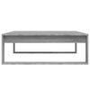 vidaXL Coffee Table Grey Sonoma Engineered Wood Large Decorative Inlays