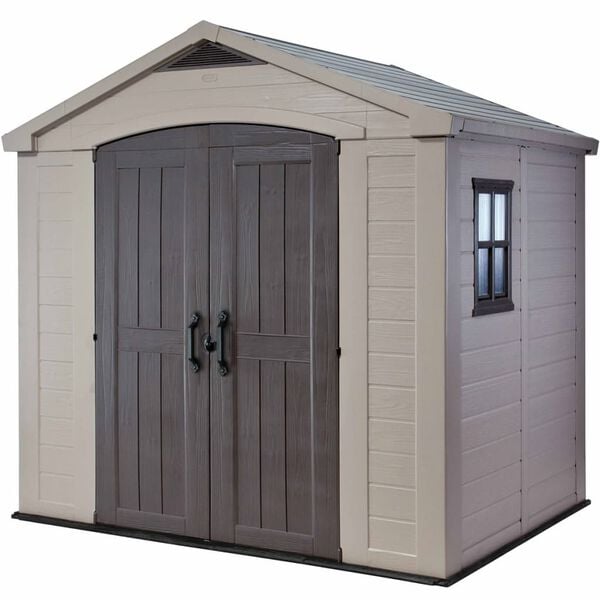Keter Garden Storage Shed Beige Polypropylene with steel reinforcement