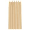vidaXL Voile Curtains with Loops 2 pcs Sand 55.1x96.5"