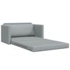 vidaXL Sofa Bed Light Grey 48.82 x 27.95 x 30.71 in Velvet
