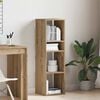 vidaXL Book Cabinet Artisan Oak Engineered Wood Tall Book Cabinet