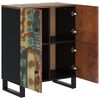 vidaXL Sideboard Mixed Colors Solid Reclaimed Wood, Iron Medium