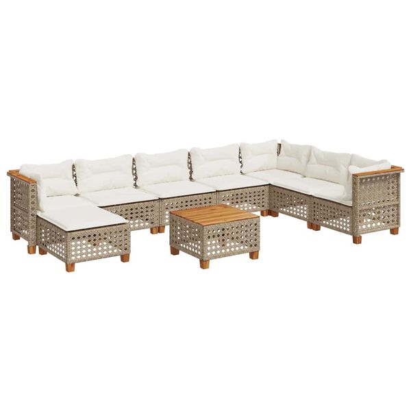 vidaXL Garden Sofa Set Beige