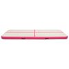 vidaXL Inflatable Gymnastics Mat with Pump 157.5x39.4x7.9" PVC Pink