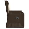 vidaXL Garden Bench Brown Poly Rattan