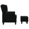 vidaXL Armchair Black Fabric (100% polyester), plywood, plastic Medium