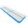 vidaXL Inflatable Gymnastics Mat with Pump 275.6x39.4x7.9" PVC Blue