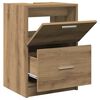 vidaXL Bathroom Cabinet with Door Artisan Oak 15.75 x 14.57 x 23.23 in