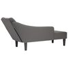 vidaXL Chaise Lounge Dark Grey Fabric (100% polyester), Plywood, Plastic