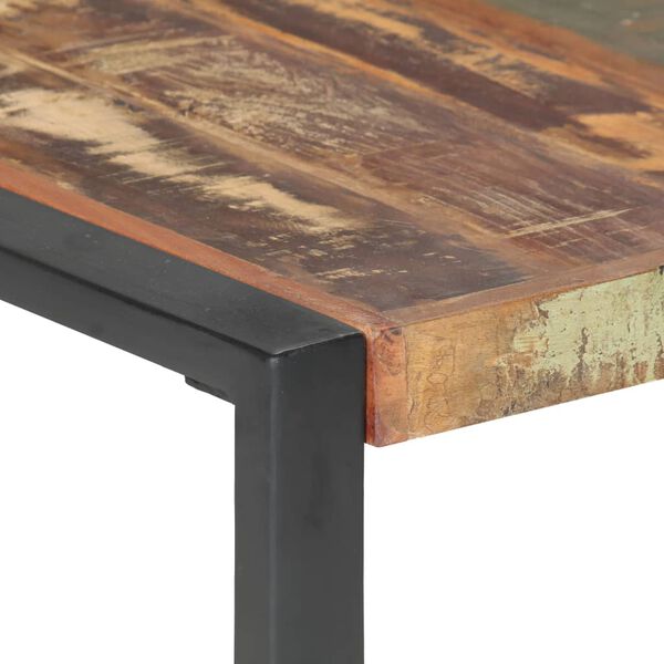 vidaXL Coffee Table Multicolour Solid reclaimed wood, Powder-coated steel