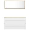 vidaXL Bathroom Furniture Set White Engineered Wood Medium