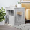 vidaXL Dog Crate Furniture Concrete Grey Engineered wood, Steel Medium