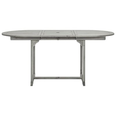 vidaXL Patio Dining Table (47.2"-66.9")x31.5"x29.5" Solid Acacia Wood