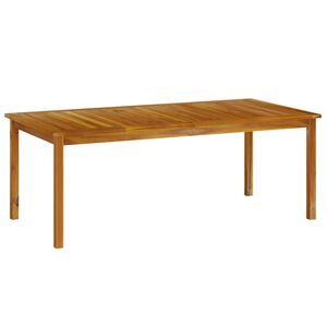 vidaXL Garden Table Brown Solid Acacia wood Large Durable Garden Table