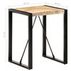 vidaXL Dining Table Rough Mango Wood Solid Rough Mango Wood Small