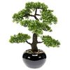 Emerald Artificial Ficus Mini Bonsai Green Polyethylene Small