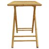 vidaXL Garden Table Natural Bamboo 43.3 in x 21.7 in x 29.5 in Foldable