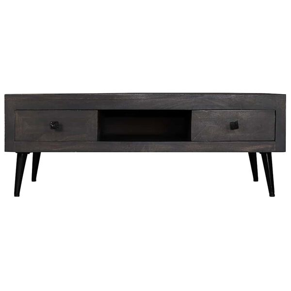 vidaXL Coffee Table Brown Solid mango wood, Powder-coated steel