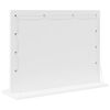 vidaXL Vanity Mirror with Mirror White 23.62 x 17.72 x 7.09 in