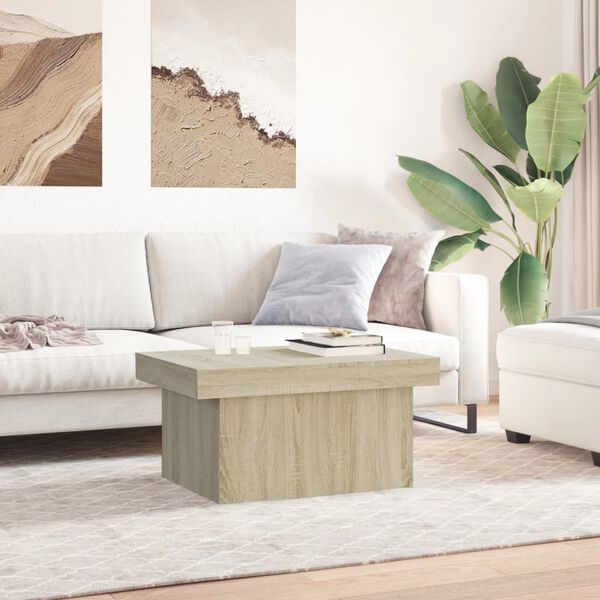 vidaXL Coffee Table Sonoma oak Engineered wood Medium Coffee Table