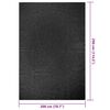 vidaXL Rug Anthracite Polypropylene (PP) 78.7 x 114.2 in