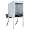vidaXL Chicken Nesting Box 1 Compartment with Legs Galvanised Steel