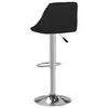 vidaXL Bar Stool Set of 2 White and black Faux leather, chromed steel