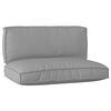 vidaXL Pallet Cushion Set 2 pcs Gray Oxford Fabric