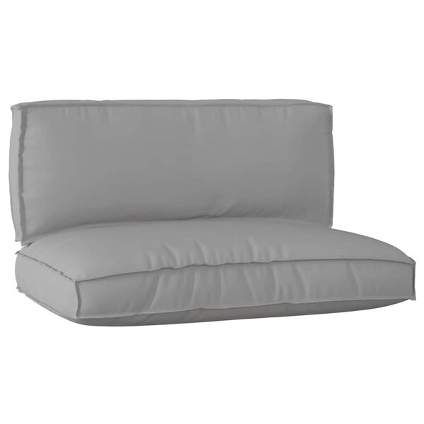 vidaXL Pallet Cushion Set 2 pcs Gray Oxford Fabric