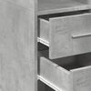 vidaXL Slim Storage Cabinet Concrete Grey Engineered Wood Slim